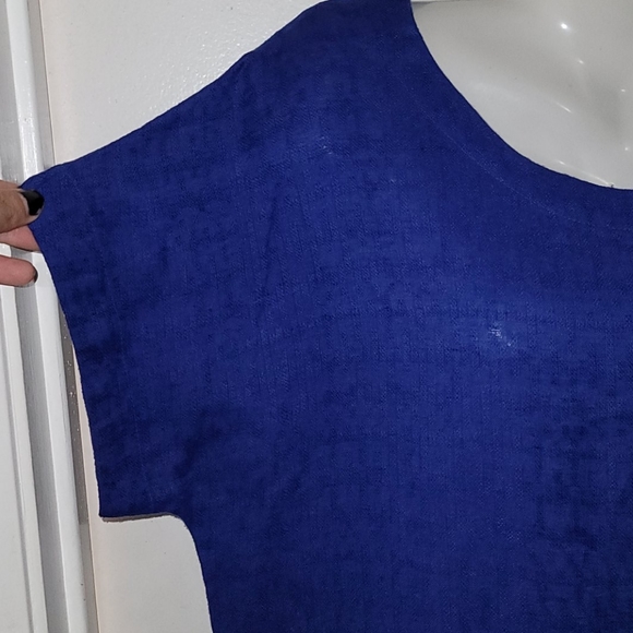 Soft surroundings dress oversized linen blend - Picture 3 of 5